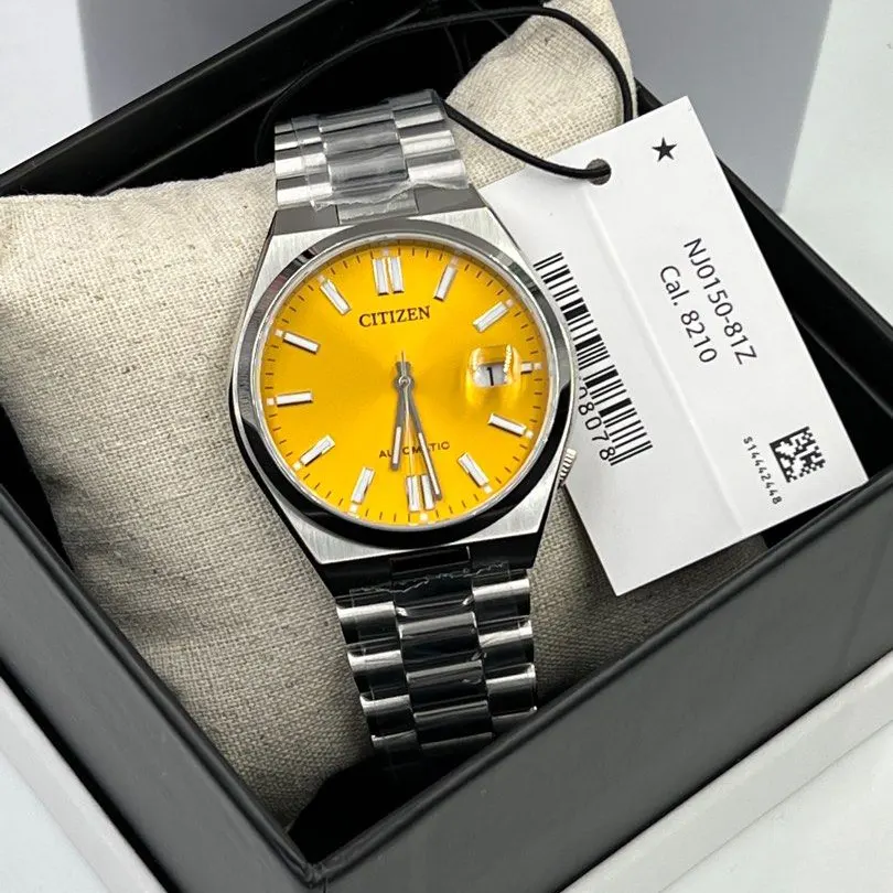 Citizen Tsuyosa Yellow Dial Unique Men’s Watch- NJ0150-81Z